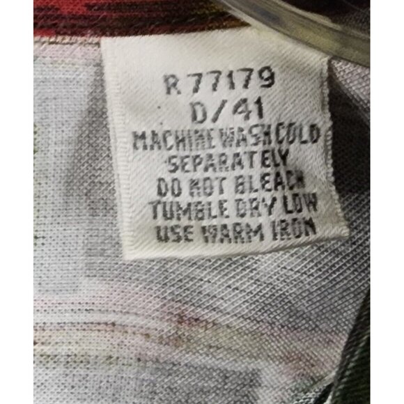 Trader Bay Shirt Mens Medium Southwestern Button Up Long Sleeve 90s Vintage - Picture 10 of 10